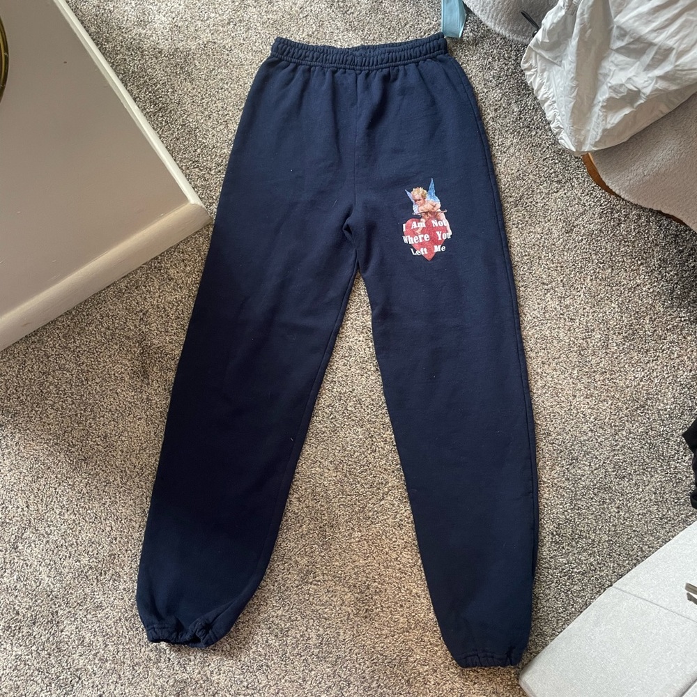 Boys Lie Black Sweatpants with Graphic - Picture 4 of 6